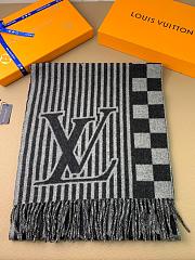 LV Scarf for Men Black 1136 - 5