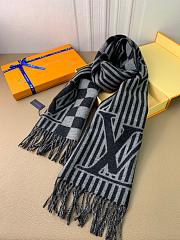 LV Scarf for Men Black 1136 - 6