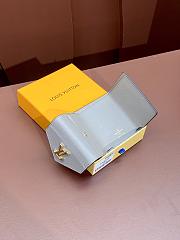 Louis Vuitton Wallet Blue 322058 Size 10x7x2CM - 3