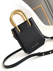 BVLGARI Serpentine Tote Gold Black Size 13x17x5cm - 4