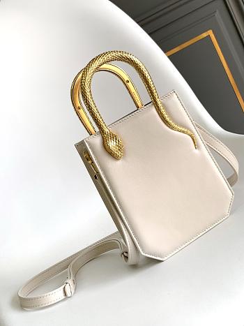 BVLGARI Serpentine Tote Gold Ivory Opal Size 13x17x5cm