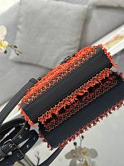 Dior Embroidered Drops of Red Beads B930513 Size 26x13x5cm - 3