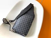 LV Damier Graphite Black Size 20x31x10CM - 3