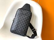 LV Damier Graphite Black Size 20x31x10CM - 2