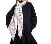 LV x TM Monogram Multicolor Shawl Blanc Size 134 x 134 cm - 2