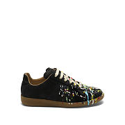 Maison Marginal Paint Replica Sneakers Black - 5