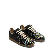 Maison Marginal Paint Replica Sneakers Black - 2