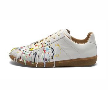 Maison Marginal Paint Replica Sneakers White
