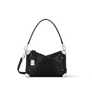LV Side Trunk MM Black Silver Size 23 x 16 x 8cm - 1