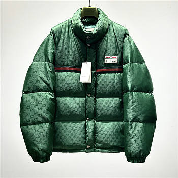 Gucci Down Jacket Top Version Green