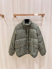 Gucci Down Jacket Top Version Moss Green - 5