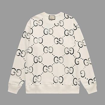 Gucci GG Logo Sweatshirts Cream