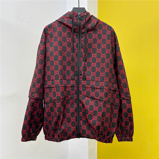 Gucci Jacket Top Version Black Red - 1