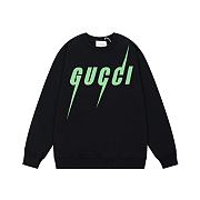 GUCCI SWEATSHIRT GREEN LOGO - 6
