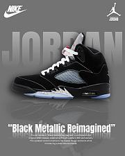 Air Jordan 5 Black Metallic Reimagined HF3975-001 - 1