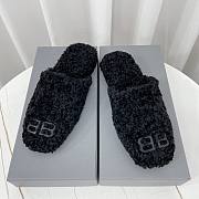 Balenciaga Black Cosy BB Mule - 1