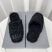 Balenciaga Black Cosy BB Mule - 5