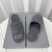 Balenciaga Grey Cosy BB Mule - 6