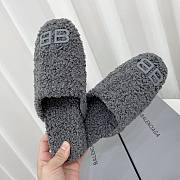 Balenciaga Grey Cosy BB Mule - 4