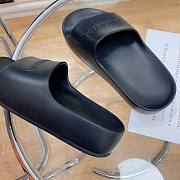 Balenciaga Logo Mono Platform Black Slide - 6