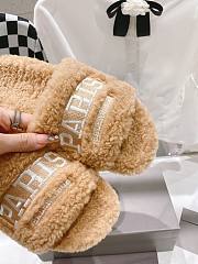 Balenciaga Paris Brand-Embroidered Faux Beige - 3