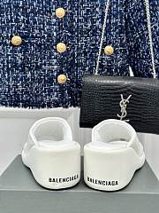 Balenciaga Rise Wedge in White Nappa - 3