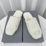 Balenciaga White Cosy BB Mule - 3