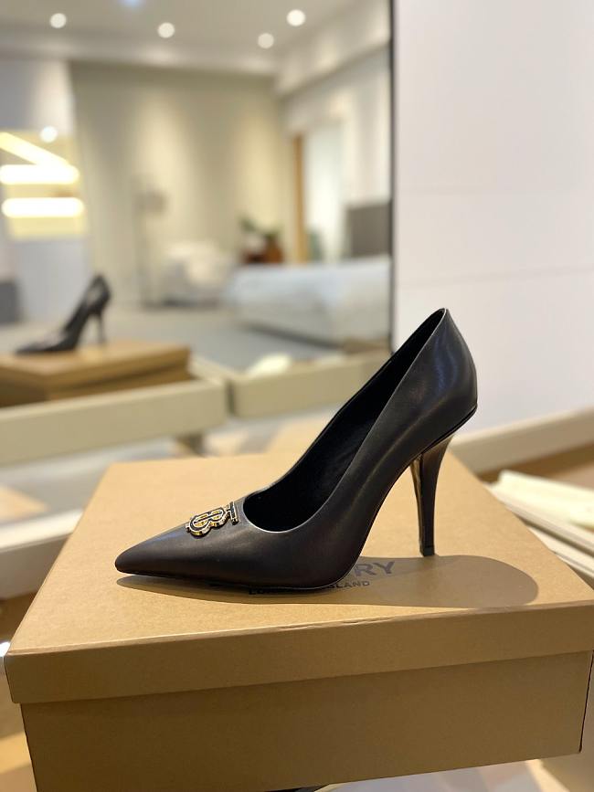 Burberry Womens Pumps Black 10.5CM - 1