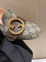 Gucci Blondie Mid-Heel Pumps Brown - 5