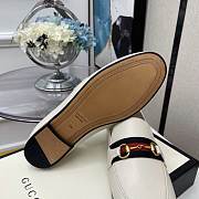 Gucci Loafer with Web White Leather - 3