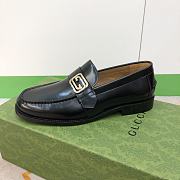 Gucci Millennial Ribot Plaque Black Leather - 6