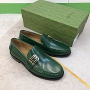 Gucci Millennial Ribot Plaque Green Leather - 2