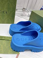 Gucci Slip On Sandal Blue - 5