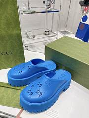 Gucci Slip On Sandal Blue - 4