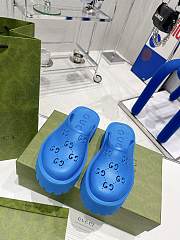 Gucci Slip On Sandal Blue - 3