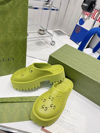 Gucci Slip On Sandal Green