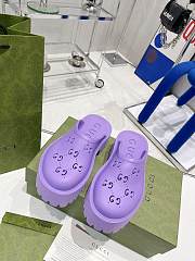 Gucci Slip On Sandal Purple - 5