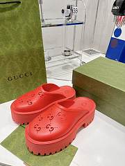 Gucci Slip On Sandal Red - 4