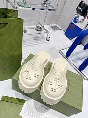 Gucci Slip On Sandal White - 5