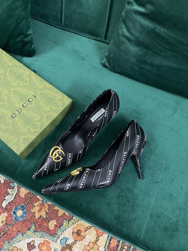 Gucci x Balenciaga The Hacker Project Knife Pump Black - 1