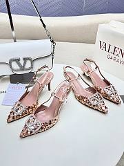 Valentino Slingbacks Pink High Heels 8CM - 4