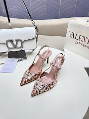 Valentino Slingbacks Pink High Heels 8CM - 3