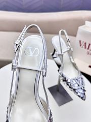 Valentino Slingbacks White High Heels 8CM - 4