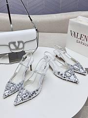 Valentino Slingbacks White High Heels 8CM - 2