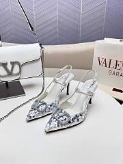 Valentino Slingbacks White High Heels 8CM - 3