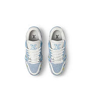 LV Trainer Sneaker Damier Pattern Blue - 6