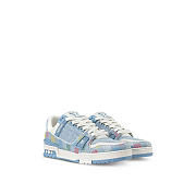 LV Trainer Sneaker Damier Pattern Blue - 2
