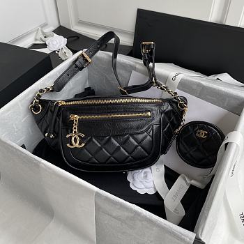 Chanel Bumbag AS1077 Black Size 34x15x6cm