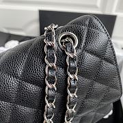 Chanel Handbag A01112 Black Silver Size 15x25x6cm - 2