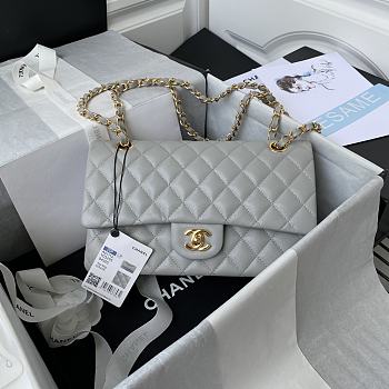 Chanel Handbag A01112 Grey Size 15x25x6cm